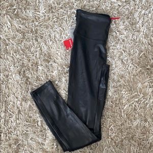 SPANX FAUX LEATHER LEGGINGS